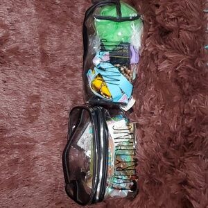 Rae Dunn 2 Cosmetic Bags Filled with Goodies NWT